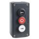 Schneider XALD334 Control Station With 3 Flush Button: Forward Arrow, O, Backward Arrow 22mm