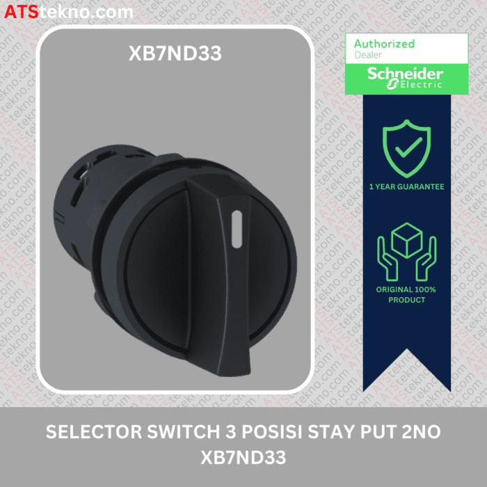Jual Selector Switch 3 Posisi Stay Put 2NO XB7ND33 murah | ATS Official